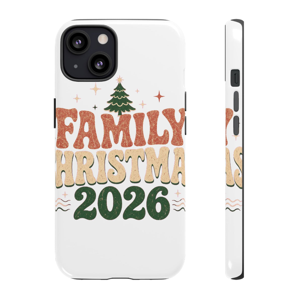 Retro Family Christmas 2026 Tough Phone Case