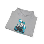 Sleepy Cyber Bunny Coffee Hoodie