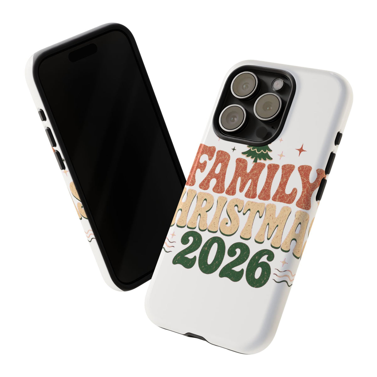 Retro Family Christmas 2026 Tough Phone Case