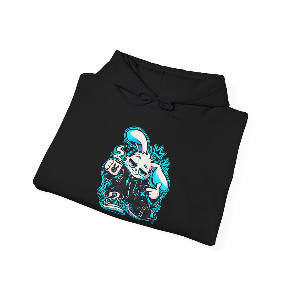 Graffiti Rabbit Coffee Hoodie