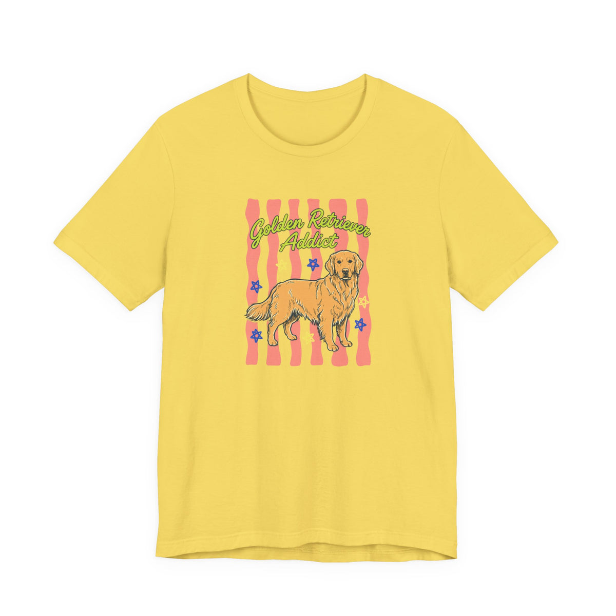 Golden Retriever Addict T-Shirt in Maize Yellow