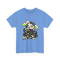 Neon Punk Bunny Heavy Cotton Tee in Carolina Blue