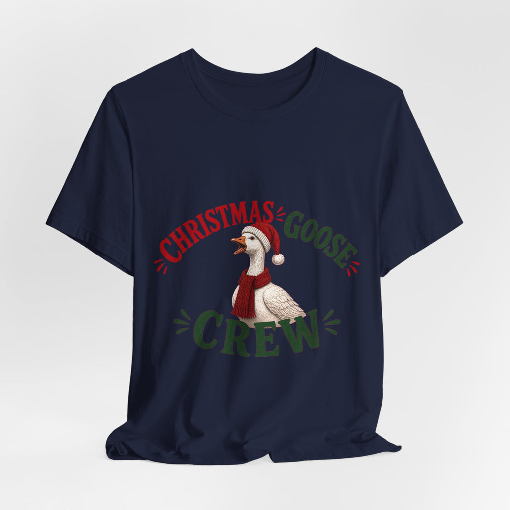 Christmas Goose Crew Premium Jersey Tee Holiday Graphic Shirt