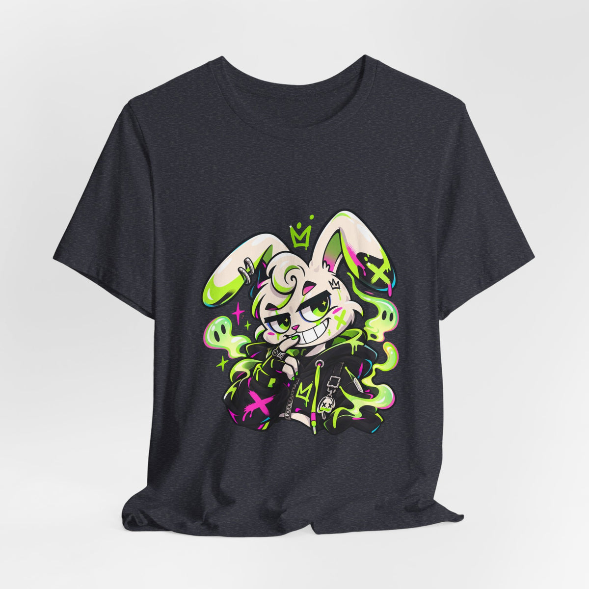 Neon Goth Bunny Premium Jersey Tee