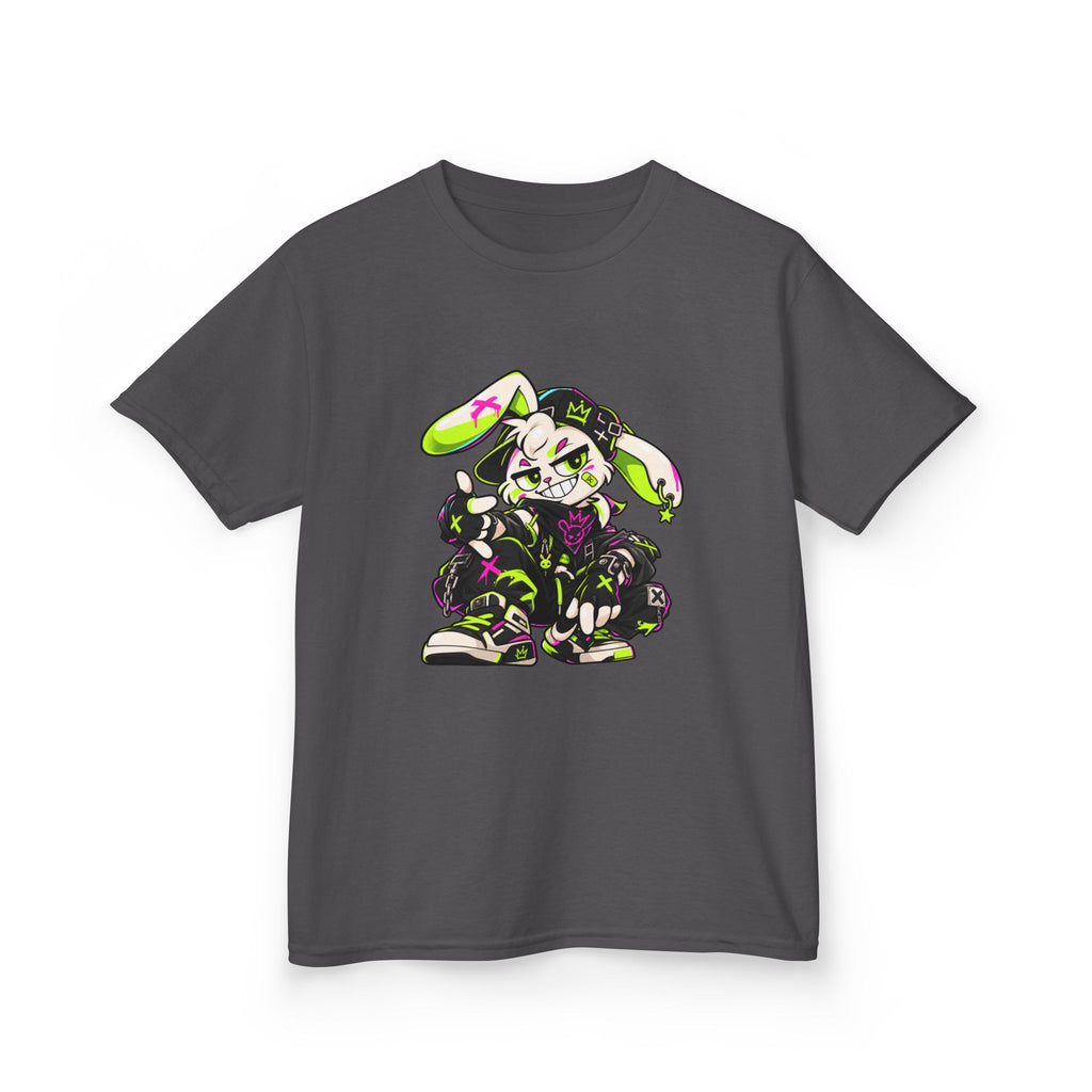 Neon Punk Bunny Kids Heavy Cotton Tee