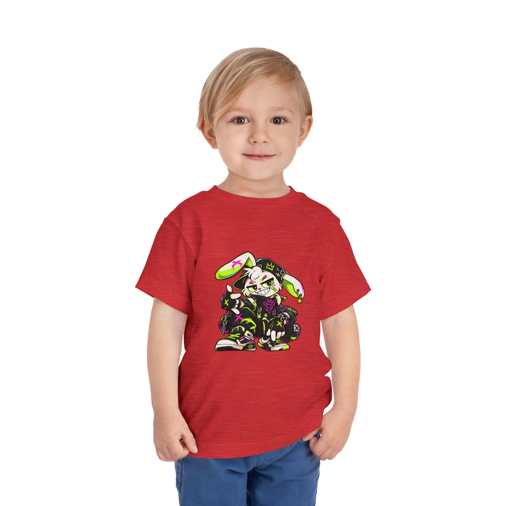 Neon Punk Bunny Toddler Tee