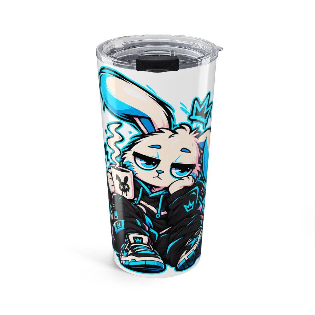 Sleepy Cyber Bunny Coffee 20oz Tumbler