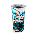 Sleepy Cyber Bunny Coffee 20oz Tumbler