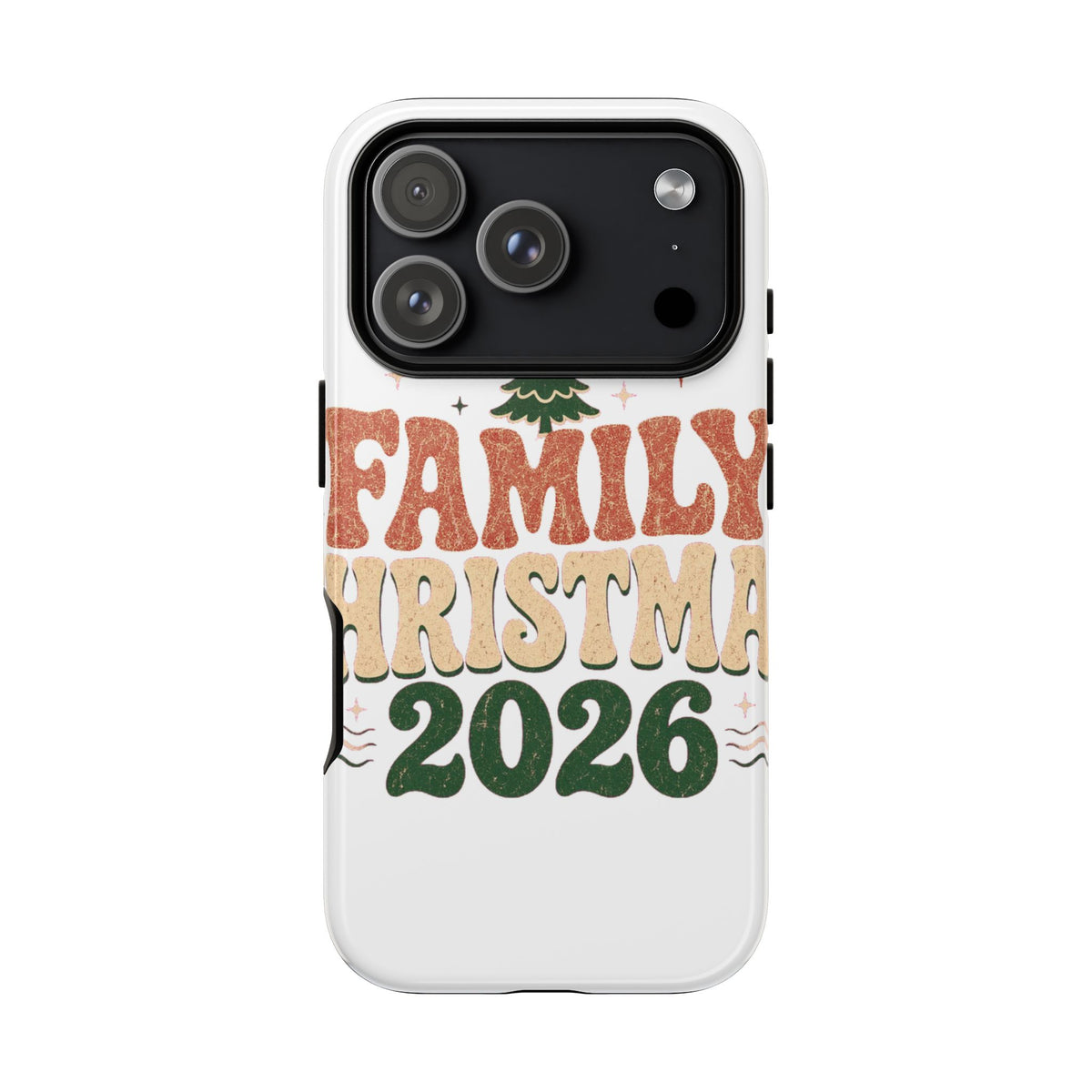 Retro Family Christmas 2026 Tough Phone Case