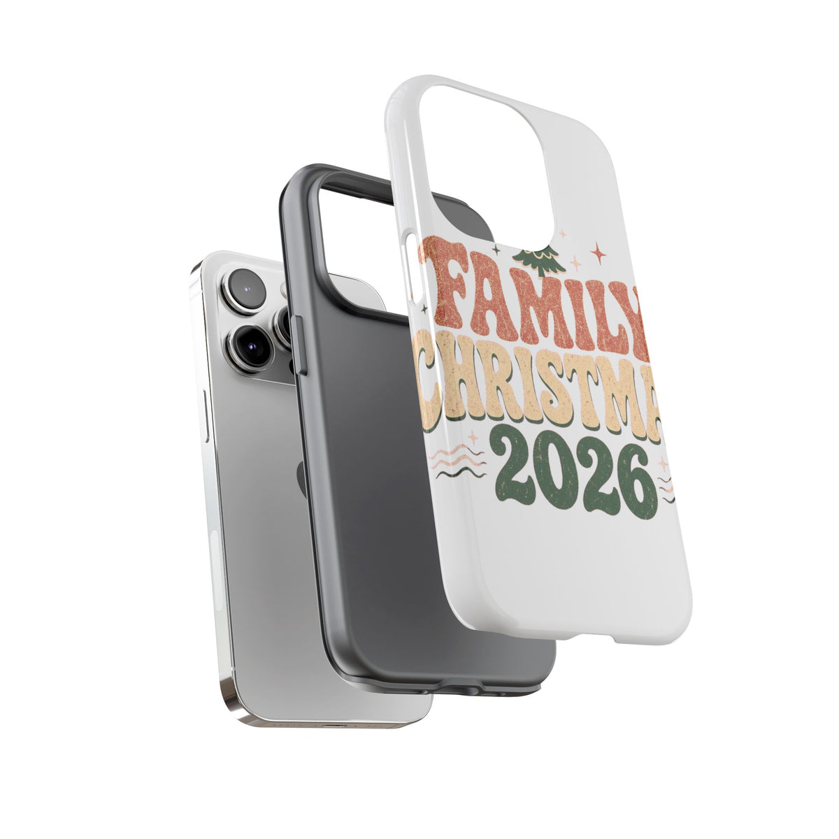 Retro Family Christmas 2026 Tough Phone Case