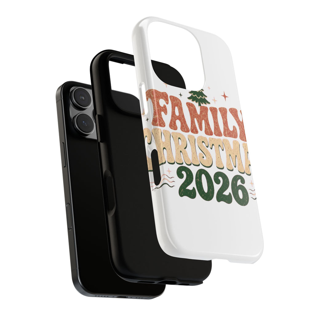 Retro Family Christmas 2026 Tough Phone Case