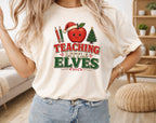 Teaching Little Elves oversized graphic tee, Ivory, photo 6